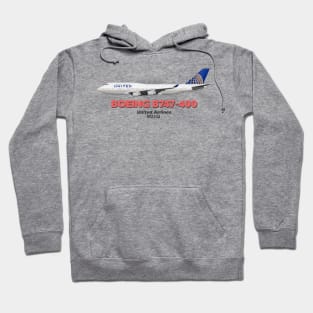 Boeing B747-400 - United Airlines Hoodie